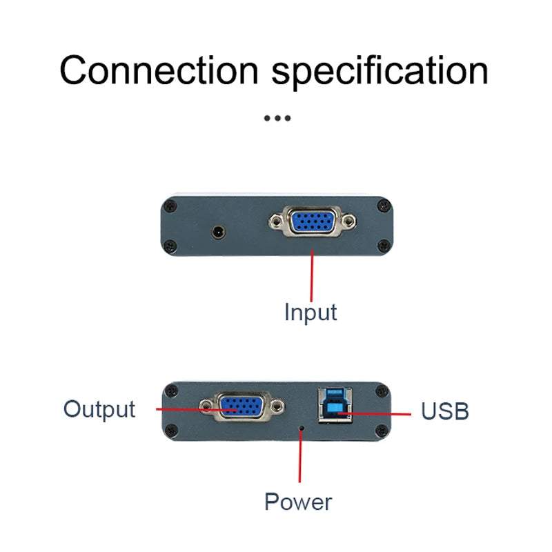 Support Wholesale, support OEM Device Driver Free VGA digital converter VGA to USB adapter video capture card 3.0 USB 2.0 VGA -compatible video Recorder 1080P