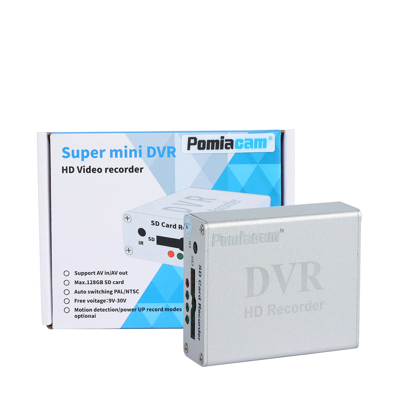 Support Wholesale, support OEM Mini DVR CVBS 1CH Video Recorder SD card Real Time Analog AV in 1DVR For CCTV Kit Security System Mini DVR