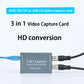 3 in 1 AHD To USB 3.0 Video Capture Card 1080P HD 60fps Capture Card Video Record TVI CVI Video Card Support Loop Out