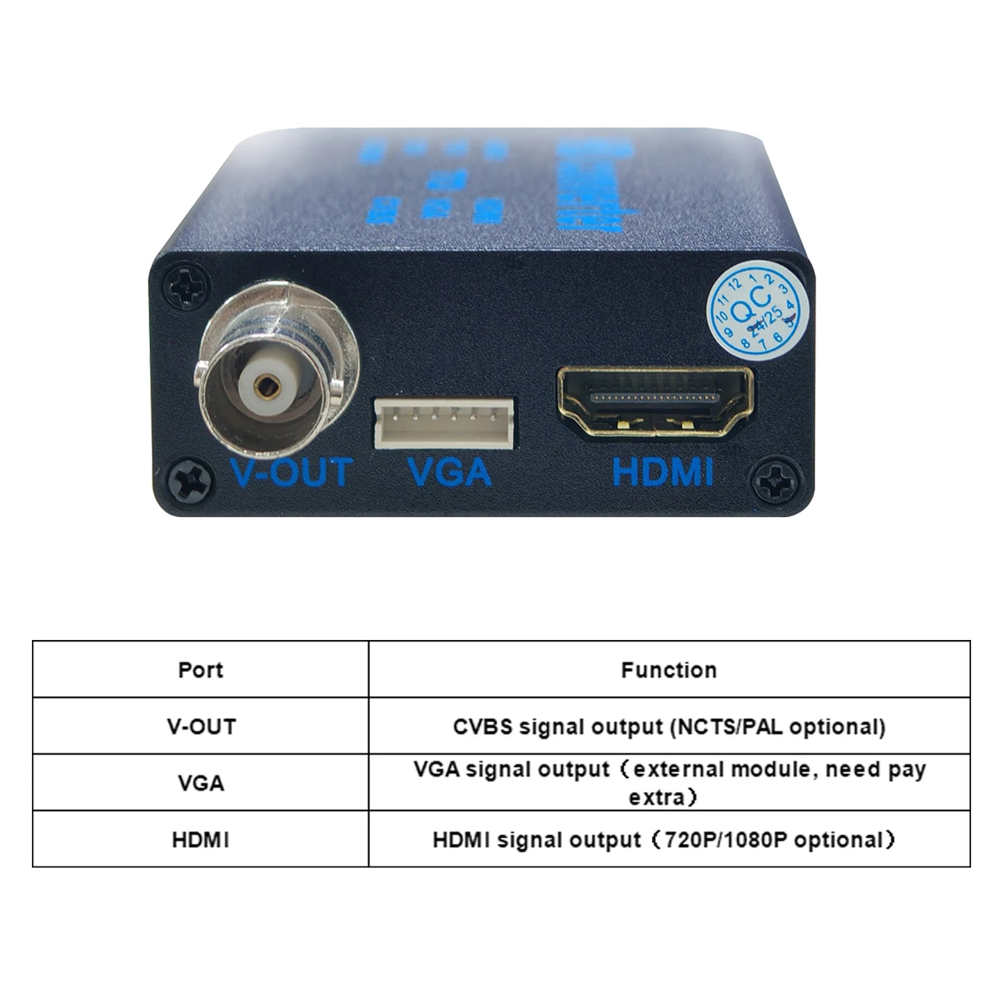 Wholesale Video Converter 4in1 HD Video Signal TVI AHD CVI CVBS To HDMI VGA CVBS Convertor AHD To HDMI Signal AHD41 5v-20v Convertor