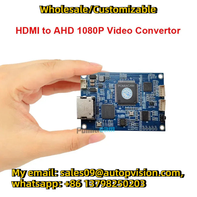 wholesale HDMI To AHD 1080P Video Convertor AHD Output CVBS Analog Signal AV Signal HDMI Audio/video To HD AHD 1080P Converter